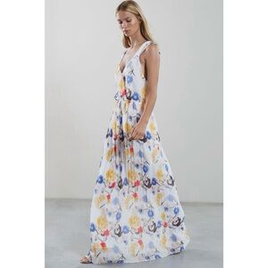REISS Daniella Floral Print Maxi Dress, size US 4